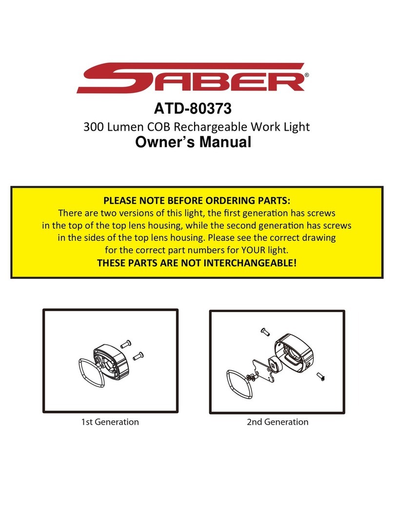 ATD Tools Saber ATD-80373 owner's manual