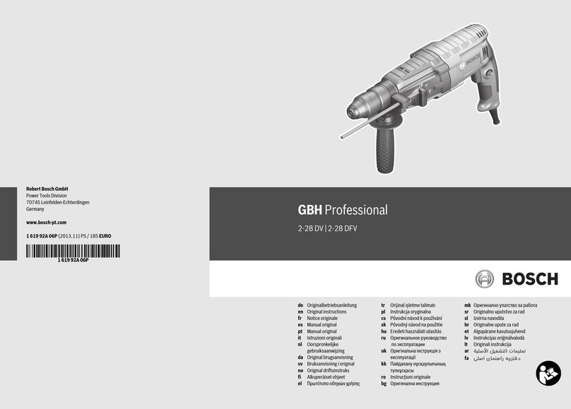 Bosch GBH Professional 2-28 DV User manual