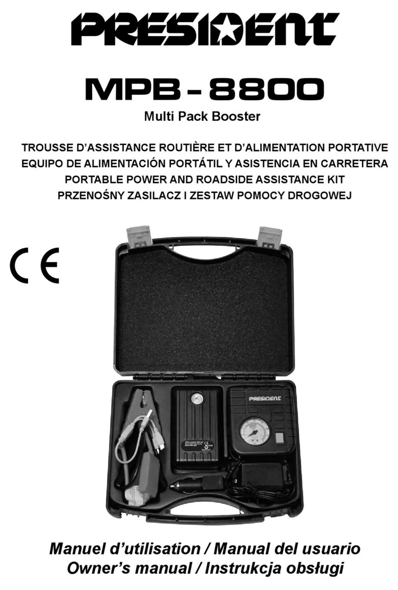 PRESIDENT MPB - 8800 owner's manual