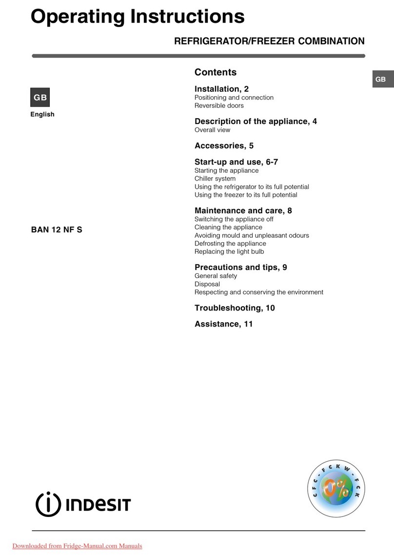 Indesit BAN 12 NF operating instructions