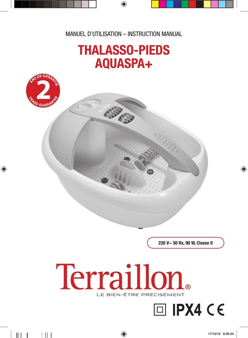 Terraillon AQUASPA+ instruction manual