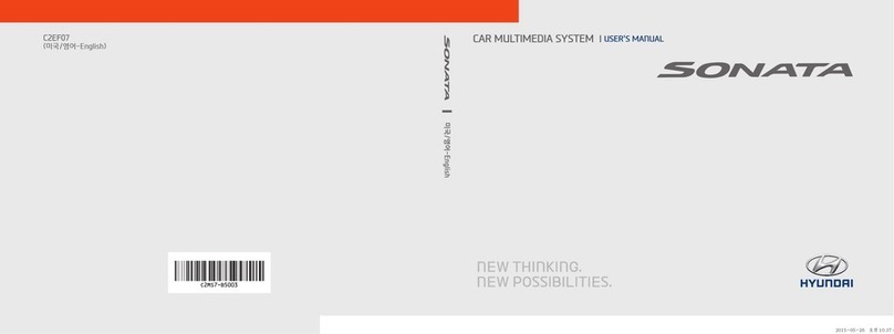 Hyundai Sonata 2016 CAR MULTIMEDIA SYSTEM user manual