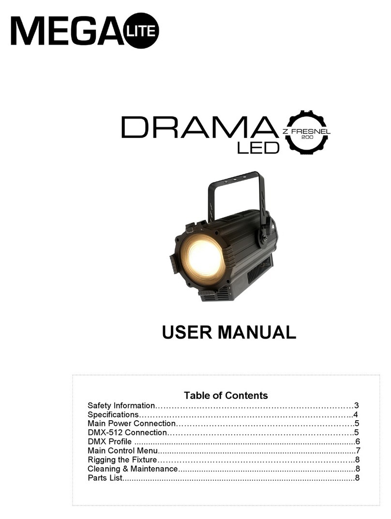 MegaLite drama z fresnel 200 user manual