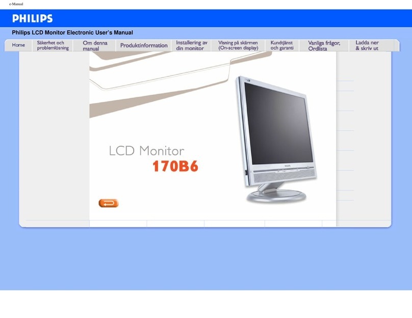 Philips 170B6 User manual
