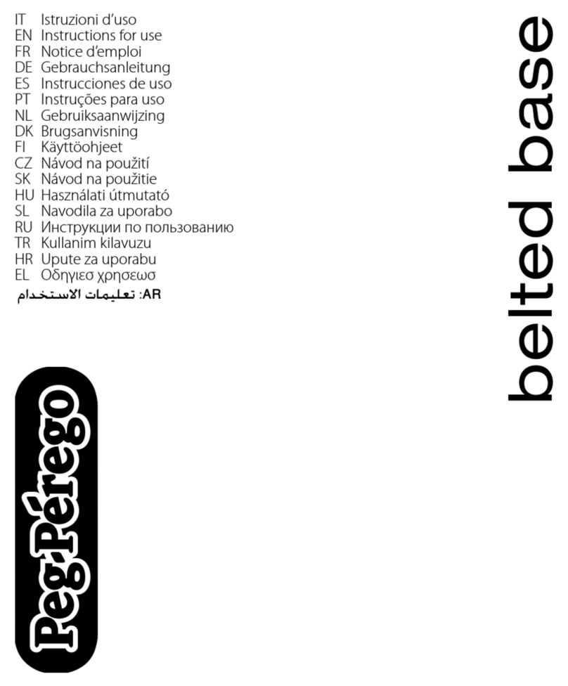 Peg-Perego Belted Base Instructions for use Peg-Perego Belted Base Instructions for use