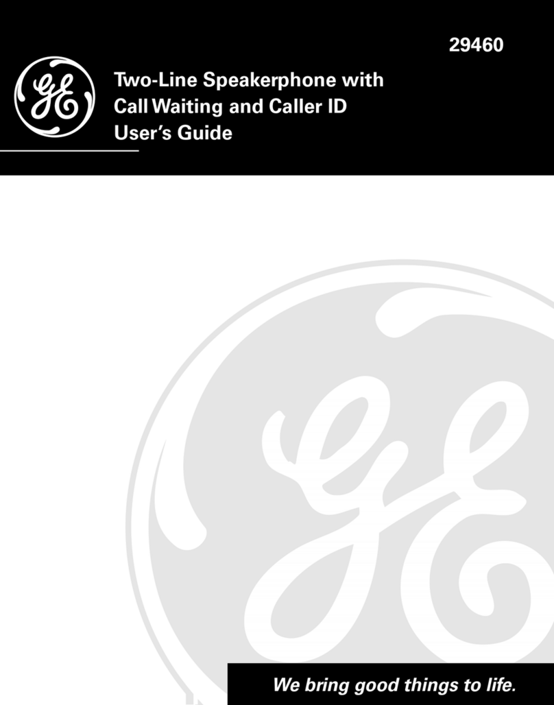GE 29460 User manual