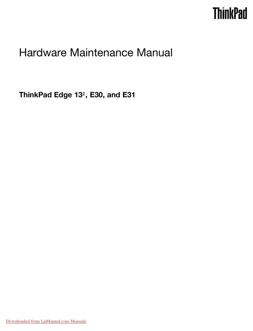 Lenovo ThinkPad Edge E30 Owner's manual