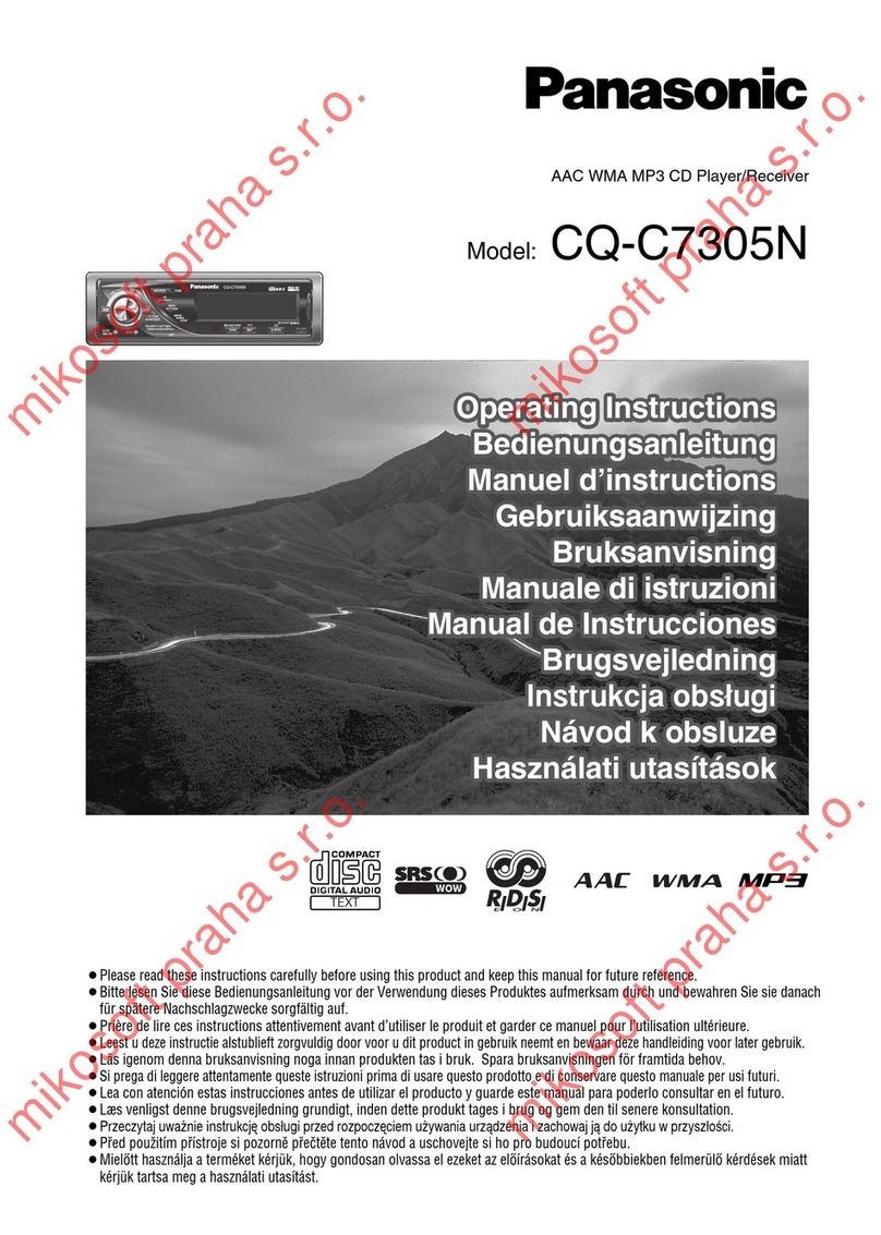 Panasonic CQ-C7305N User manual