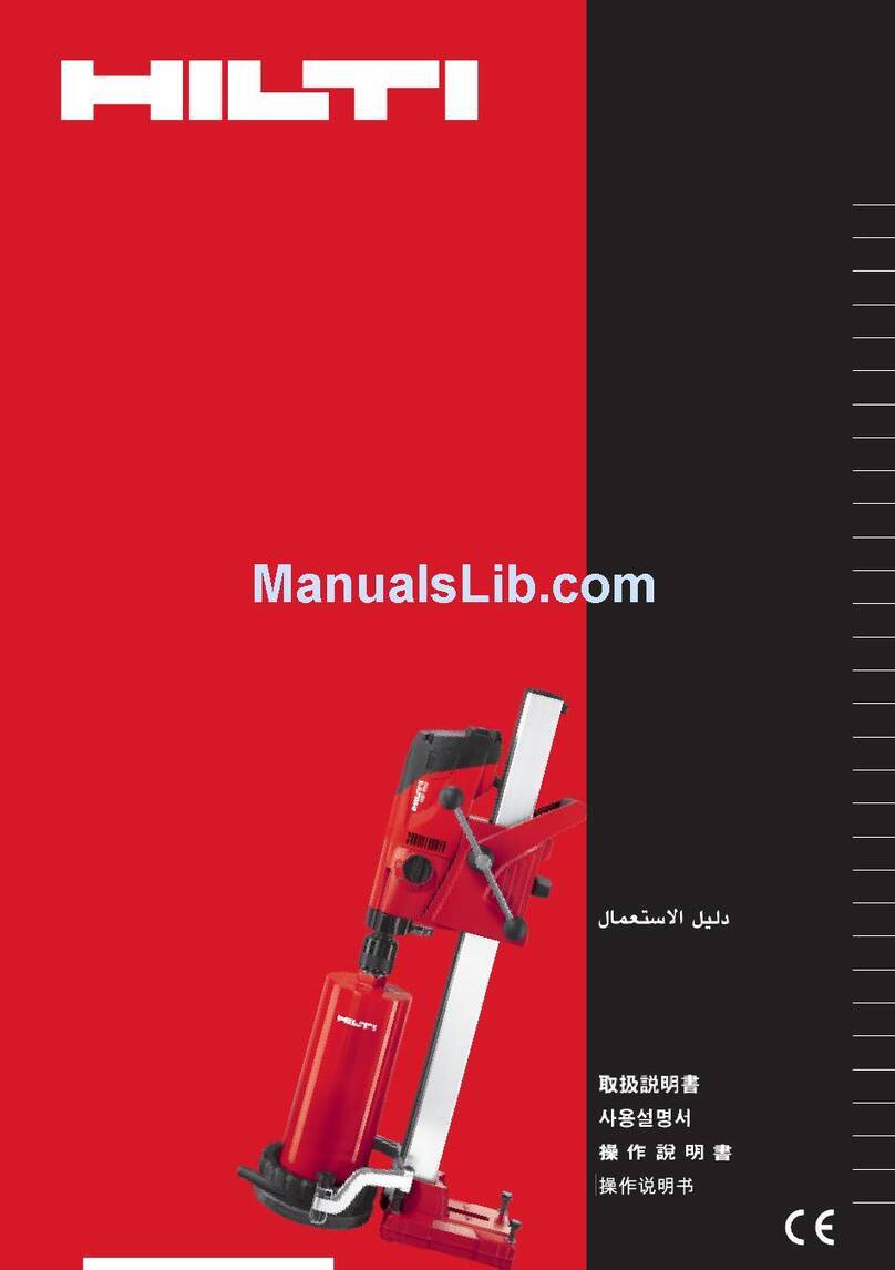 Hilti DD 160 operating instructions