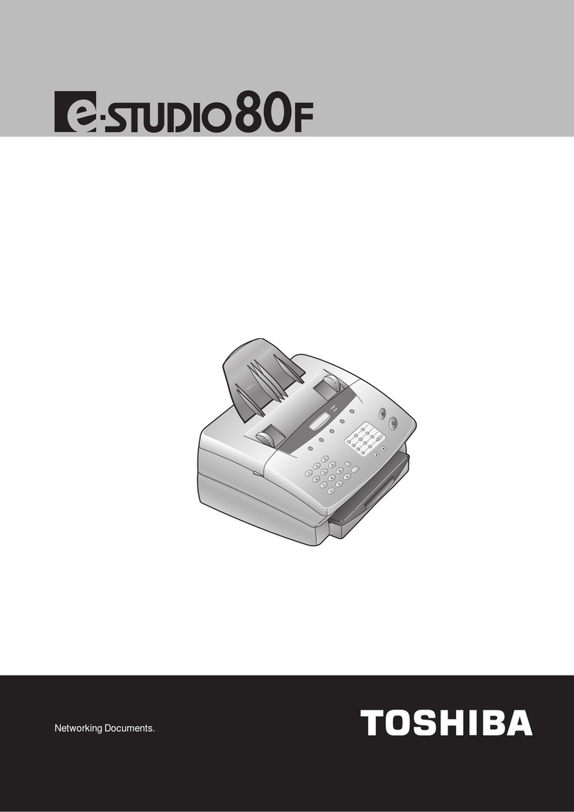 Toshiba e-studio 80f User manual