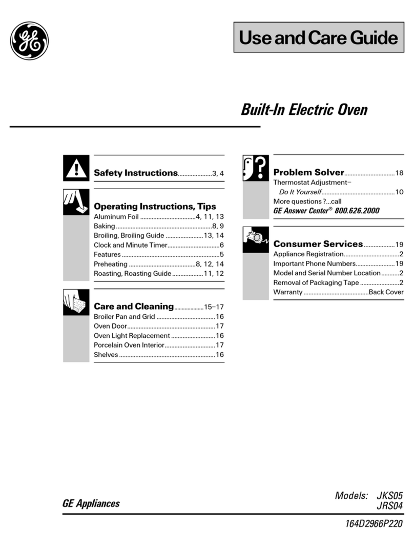 GE JKS05 Series User manual
