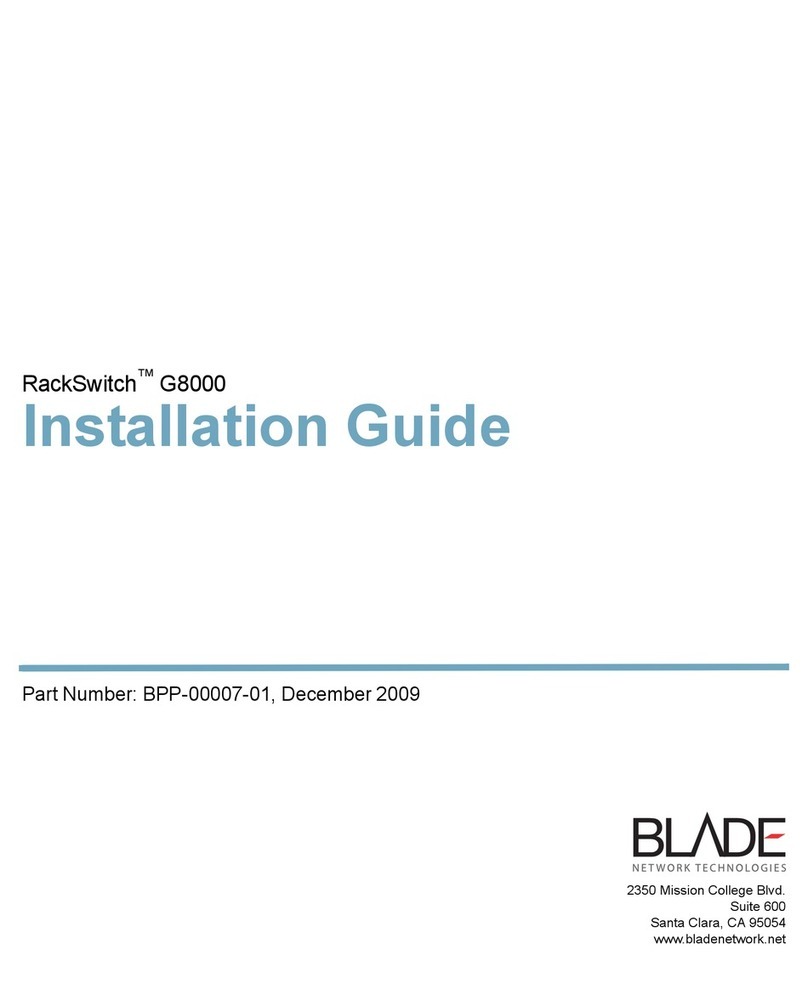Blade RackSwitch G8000 installation guide