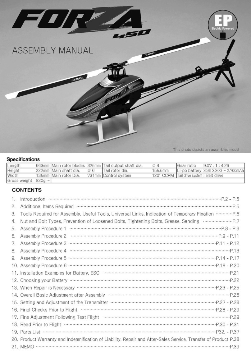 JR ProPo Forza 450 Assembly manual