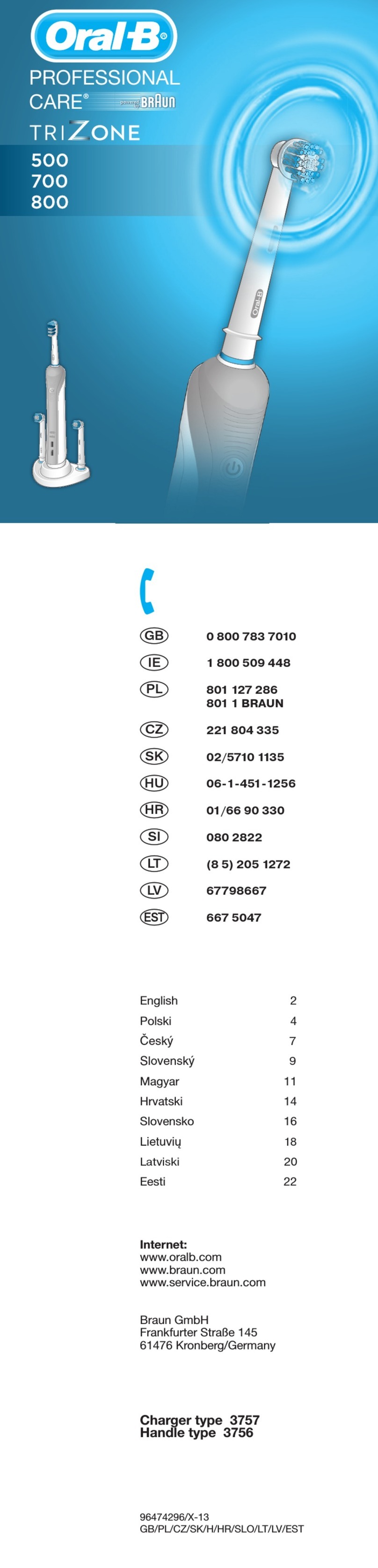 Oral-B TriZone 700 Instruction