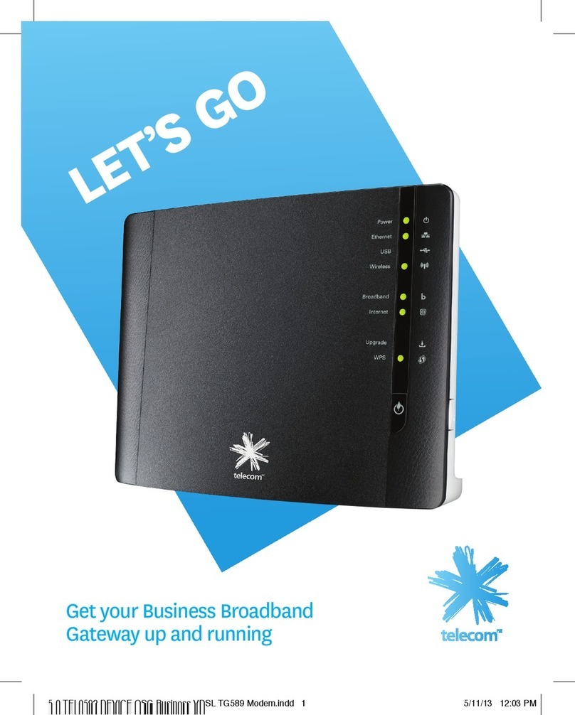Telecom tg589 User manual