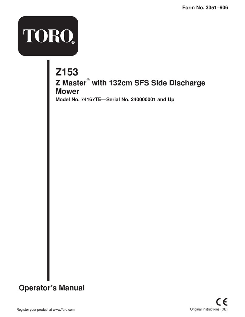 Toro 74167TE User manual
