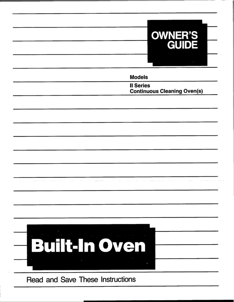 Tappan II Series User manual Tappan II Series User manual
