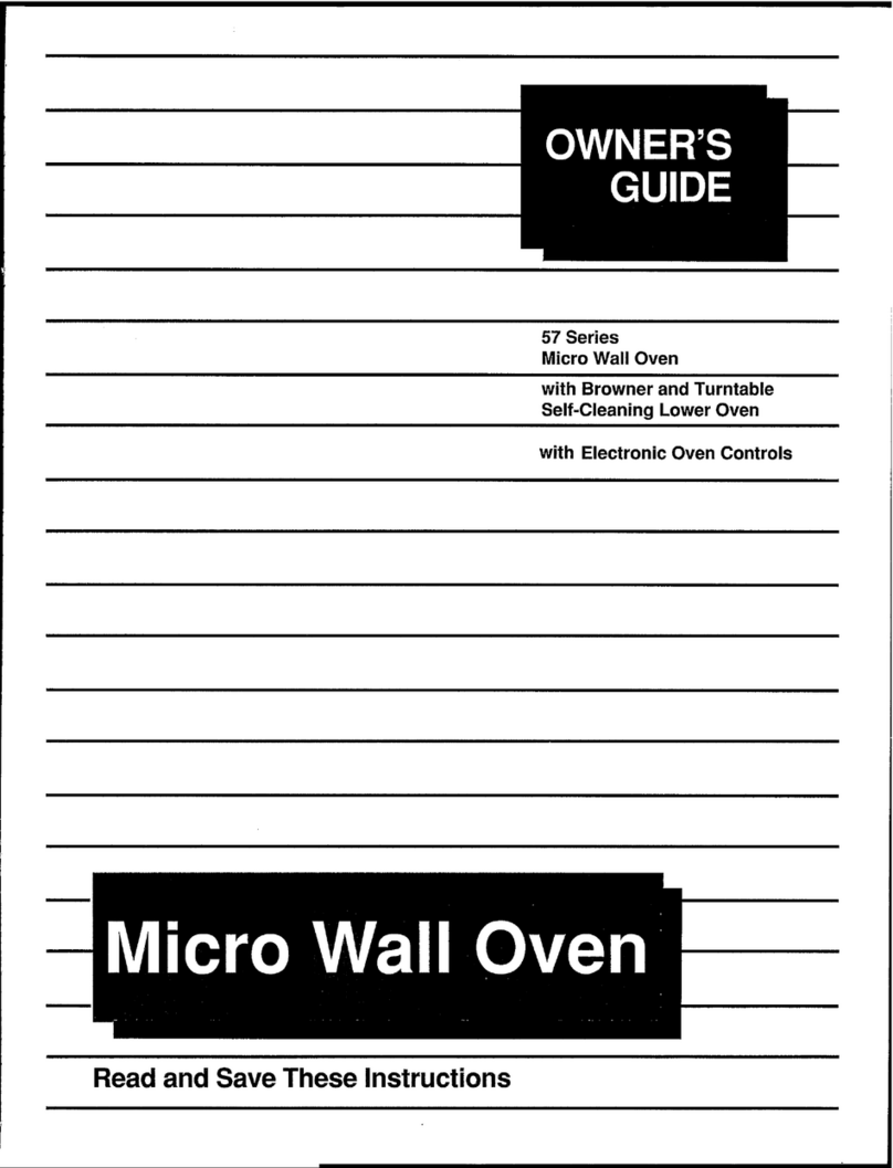 Tappan 57 series User manual Tappan 57 series User manual