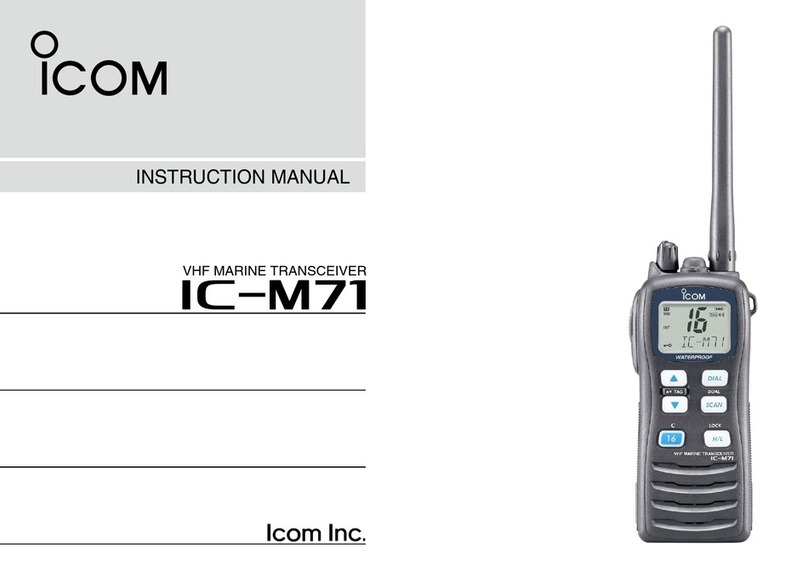 Icom IC-M71 User manual