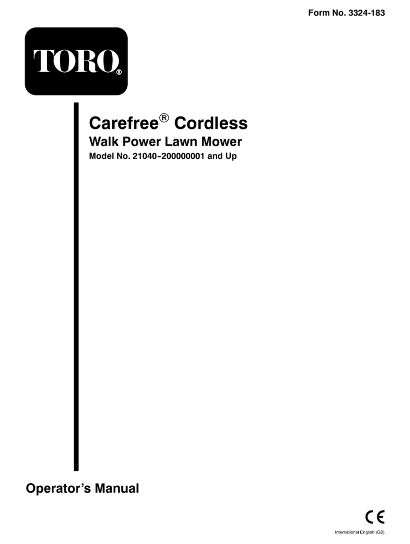 Toro Carefree 21040 Operator's manual