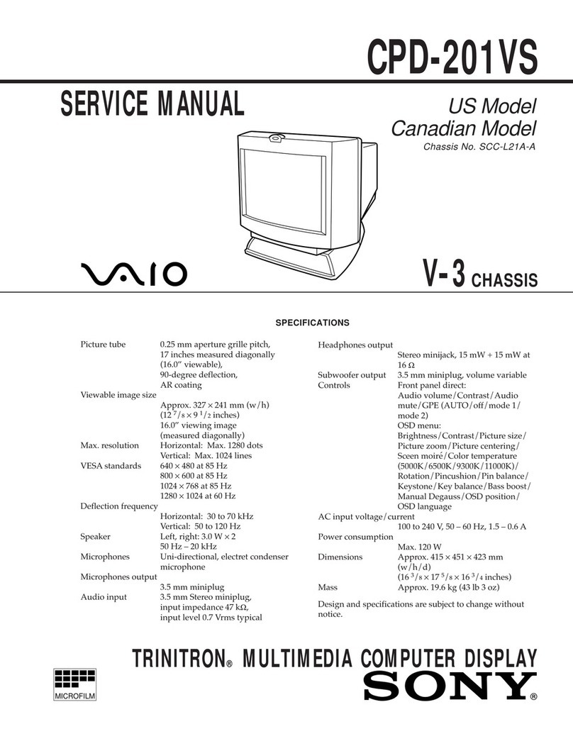 Sony VAIO CPD-201VS User manual