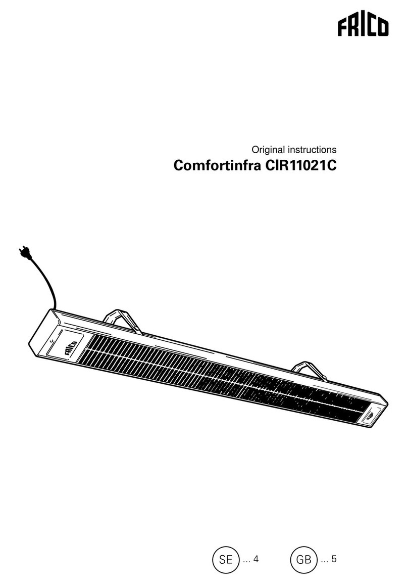 Frico comfortinfra CIR11021C Original instructions