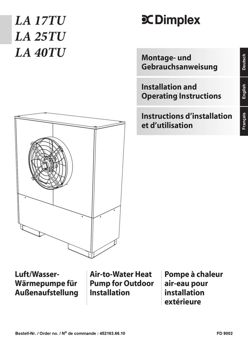 Dimplex LA 17TU Installation and operating instructions