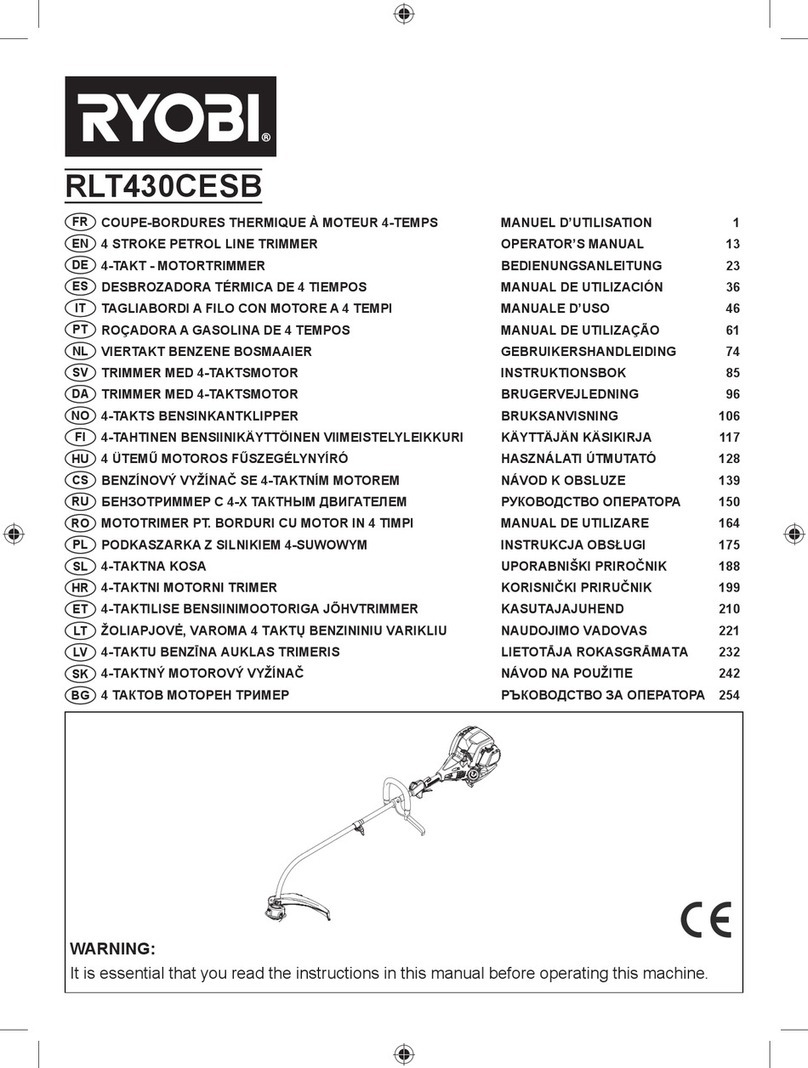 Ryobi RLT430CESB Operator's manual