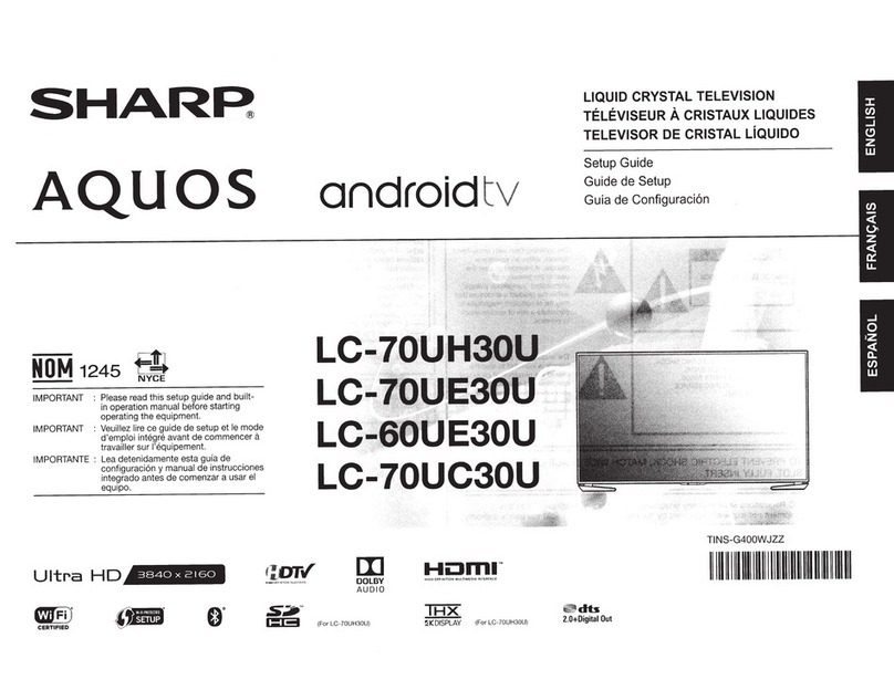 Sharp Aquos LC-70UH30U User manual