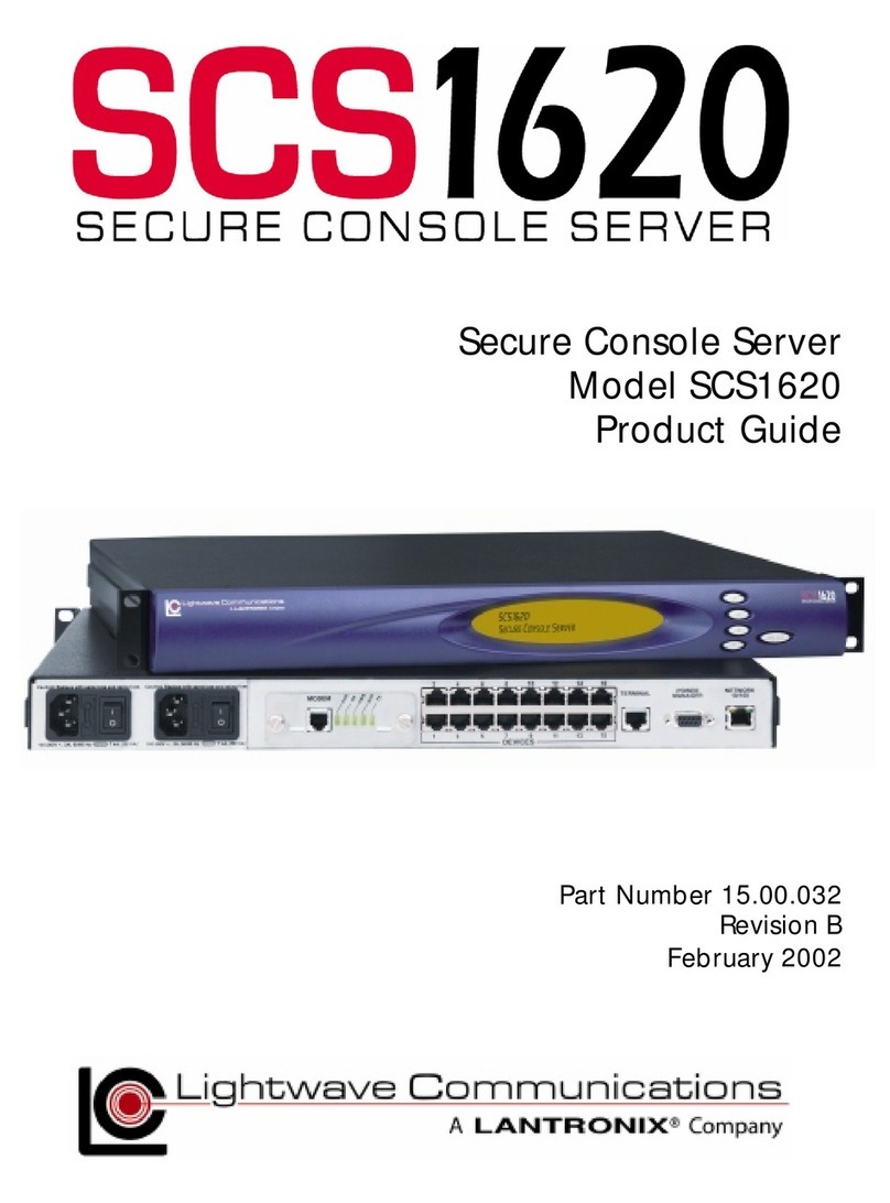 Lightwave Communications SCS1620 Product guide