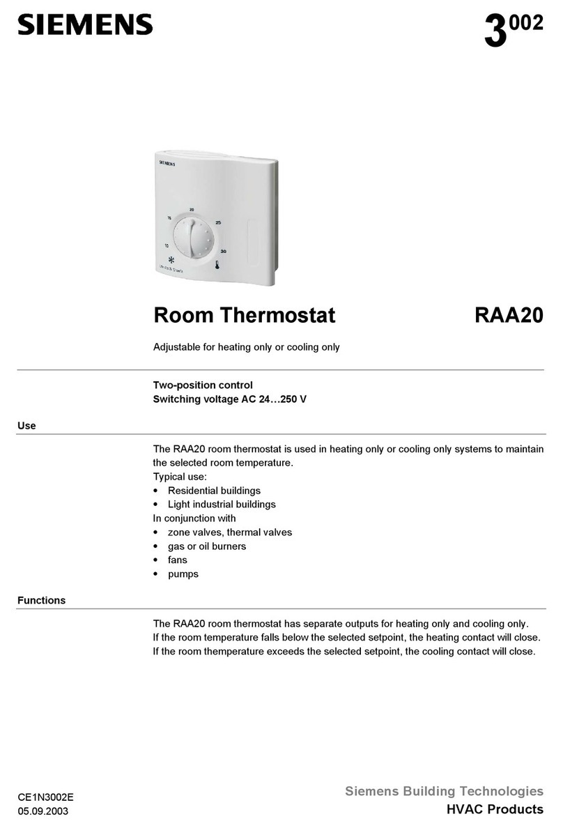 Siemens RAA20 user manual