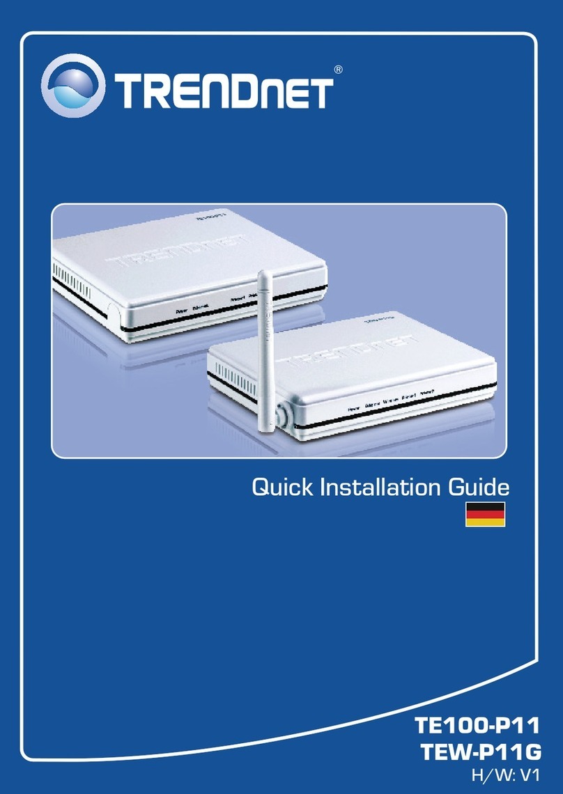 TRENDnet TE100-P11 User manual