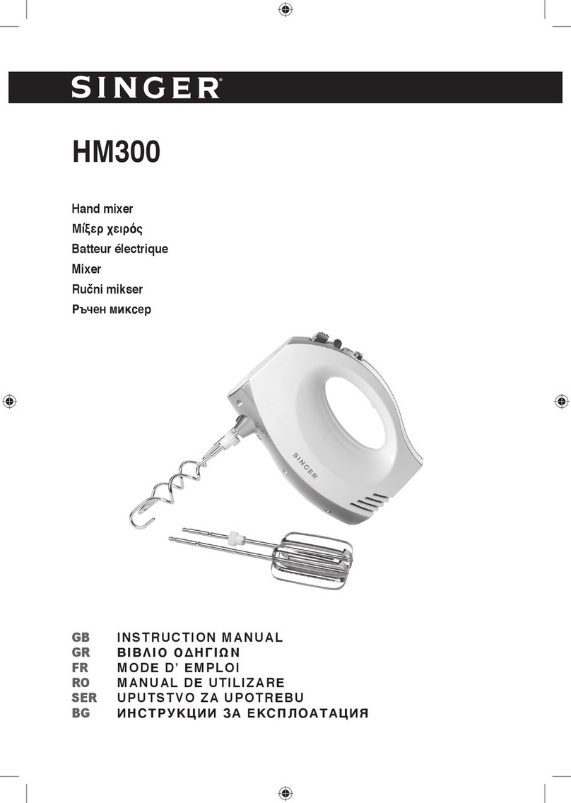 Singer HM300 User manual