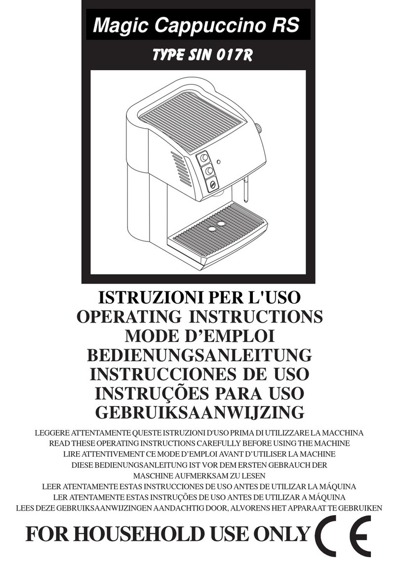 Magic Capppuccino RS SIN 017R operating instructions