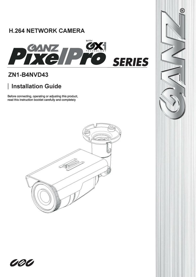 Ganz PIXELPRO SERIES installation guide