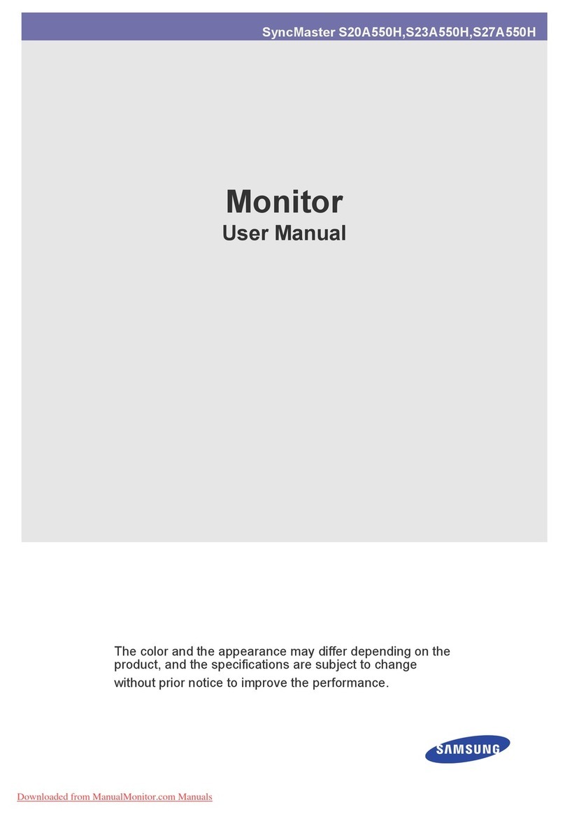 Samsung SYNCMASTER S20A550H User manual