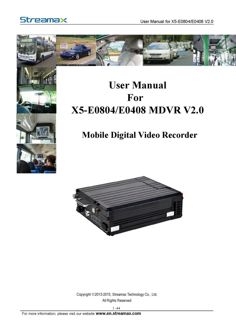 Streamax X5-E0804 user manual