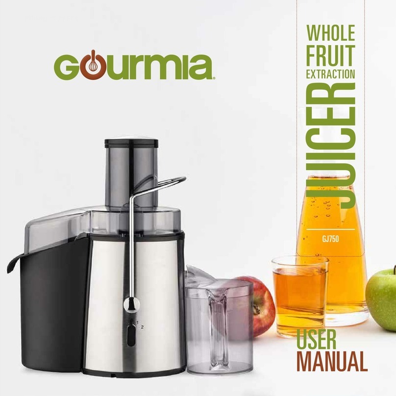 Gourmia GJ750 User manual Gourmia GJ750 User manual