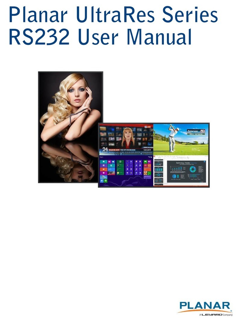 Planar RS232 user manual
