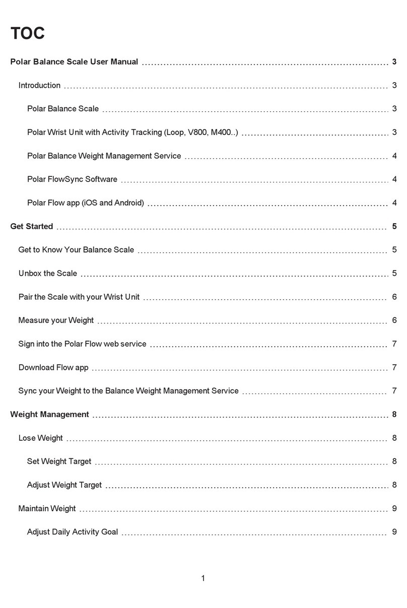 Polar Electro balance user manual