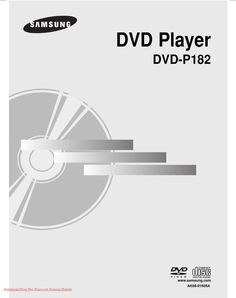 Samsung DVD-P182 User manual