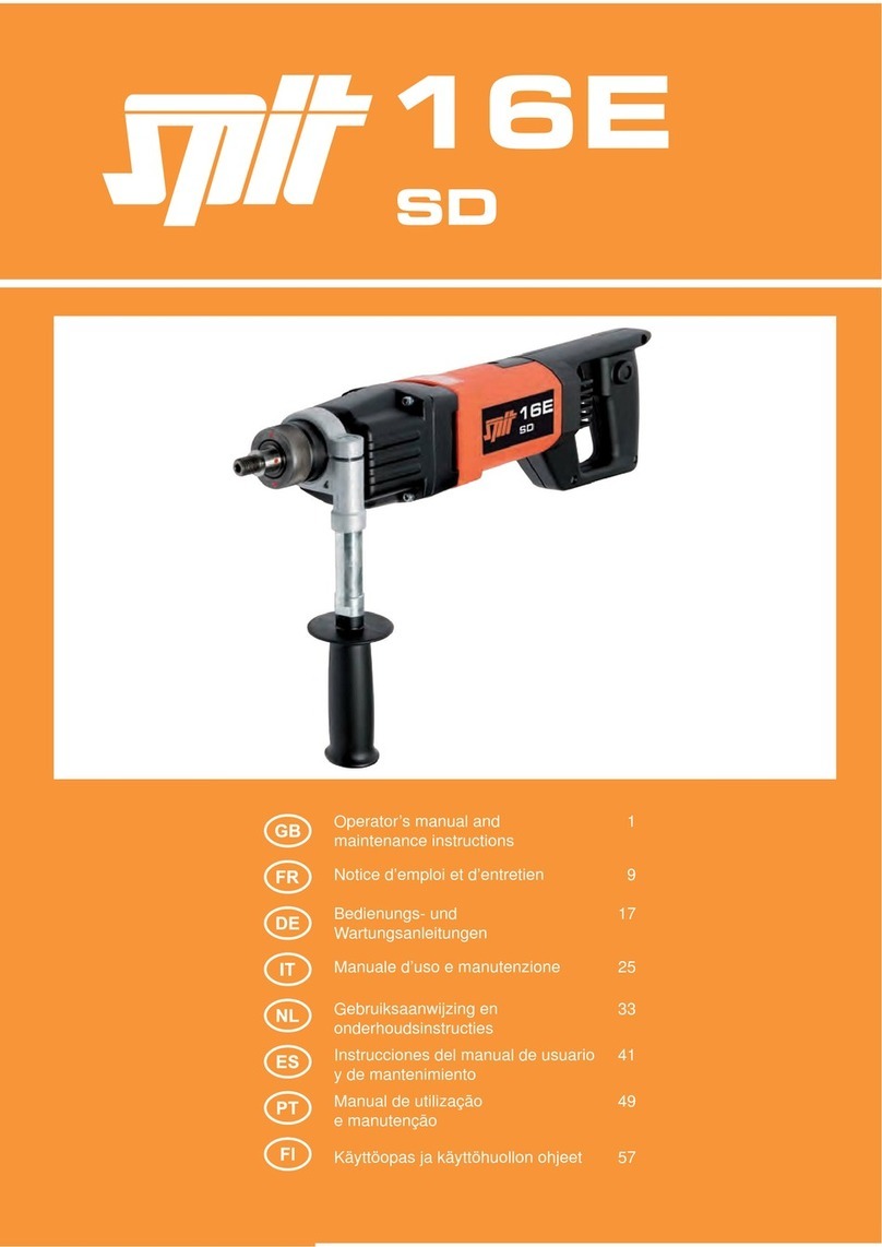 SPIT SD 16E Operator's manual