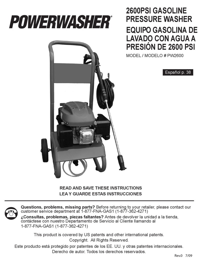 PowerWasher PWH2600 instruction manual