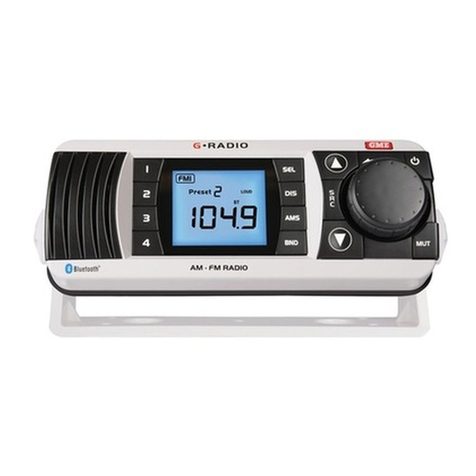 GME g-radio GR300BT User manual