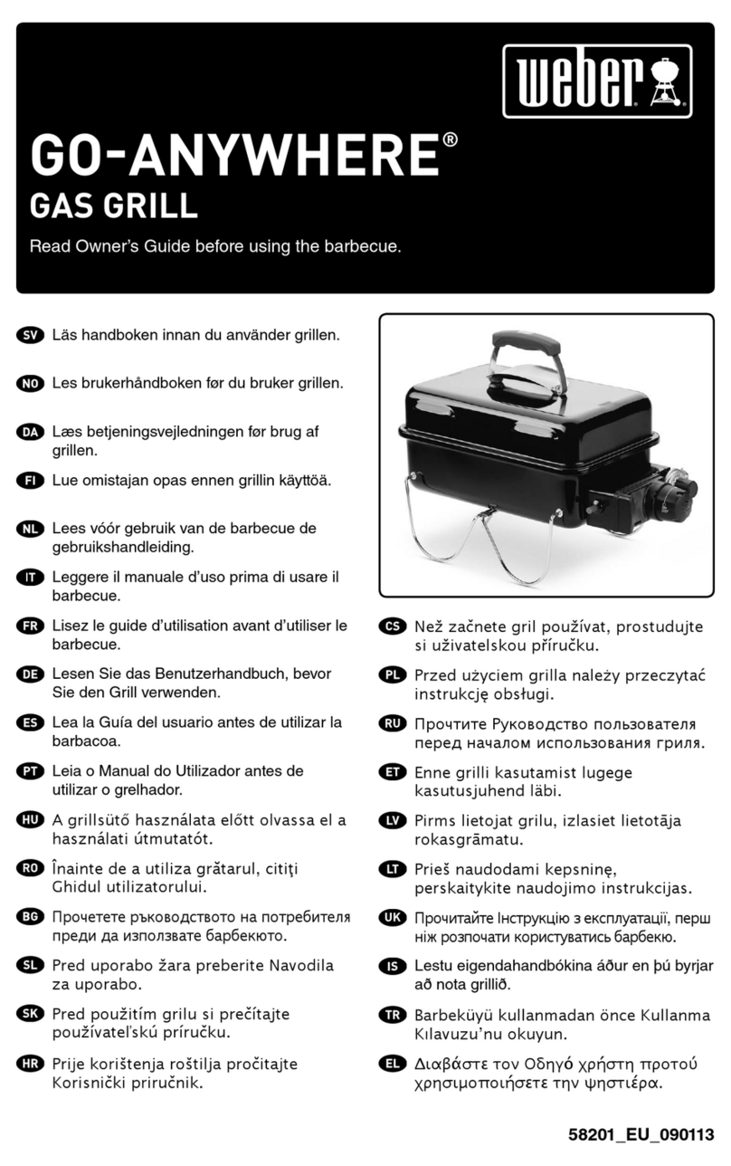 Weber Gas Go-Anywhere User manual