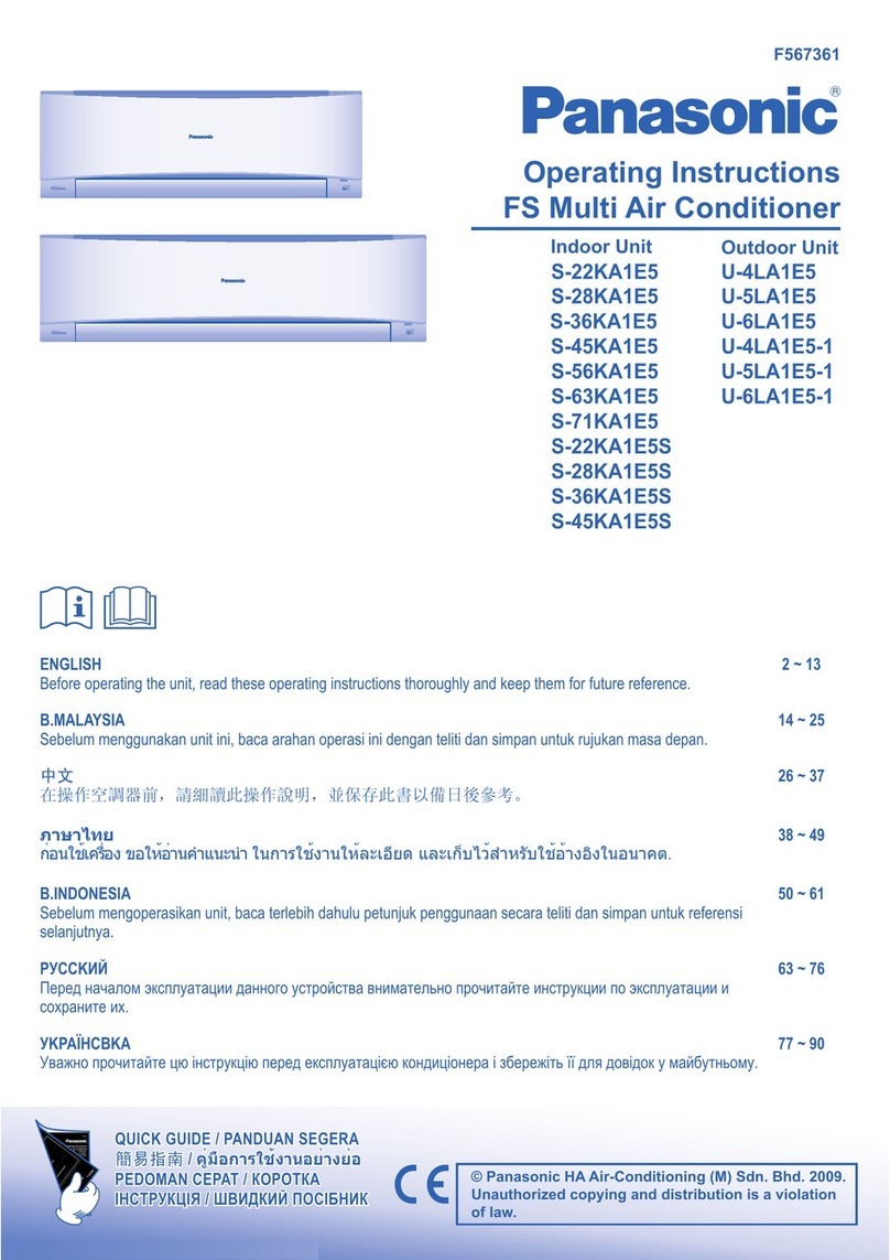 Panasonic S-22KA1E5 User manual