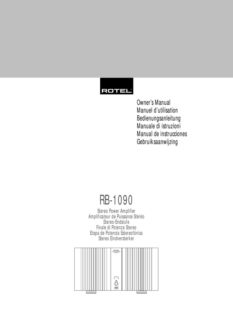 Rotel RB-1090 User manual