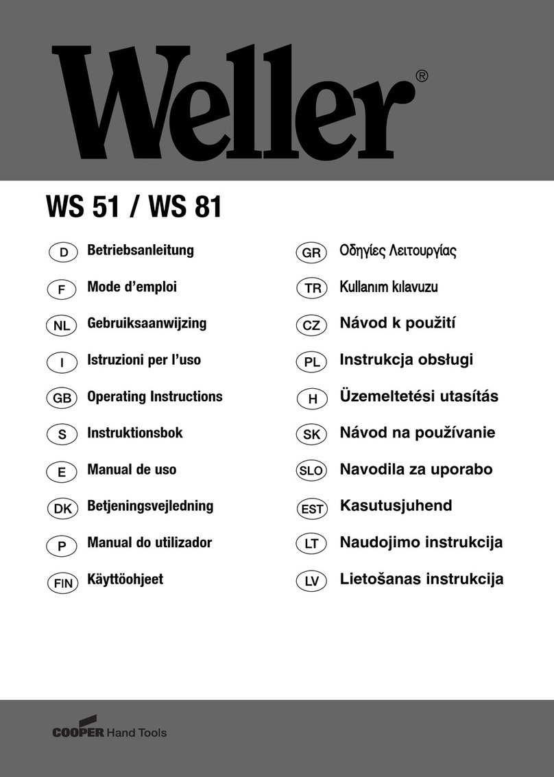 Weller WS 51 operating instructions