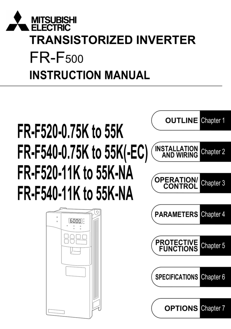 Mitsubishi Electric FR-F500 Series instruction manual Mitsubishi Electric FR-F500 Series instruction manual
