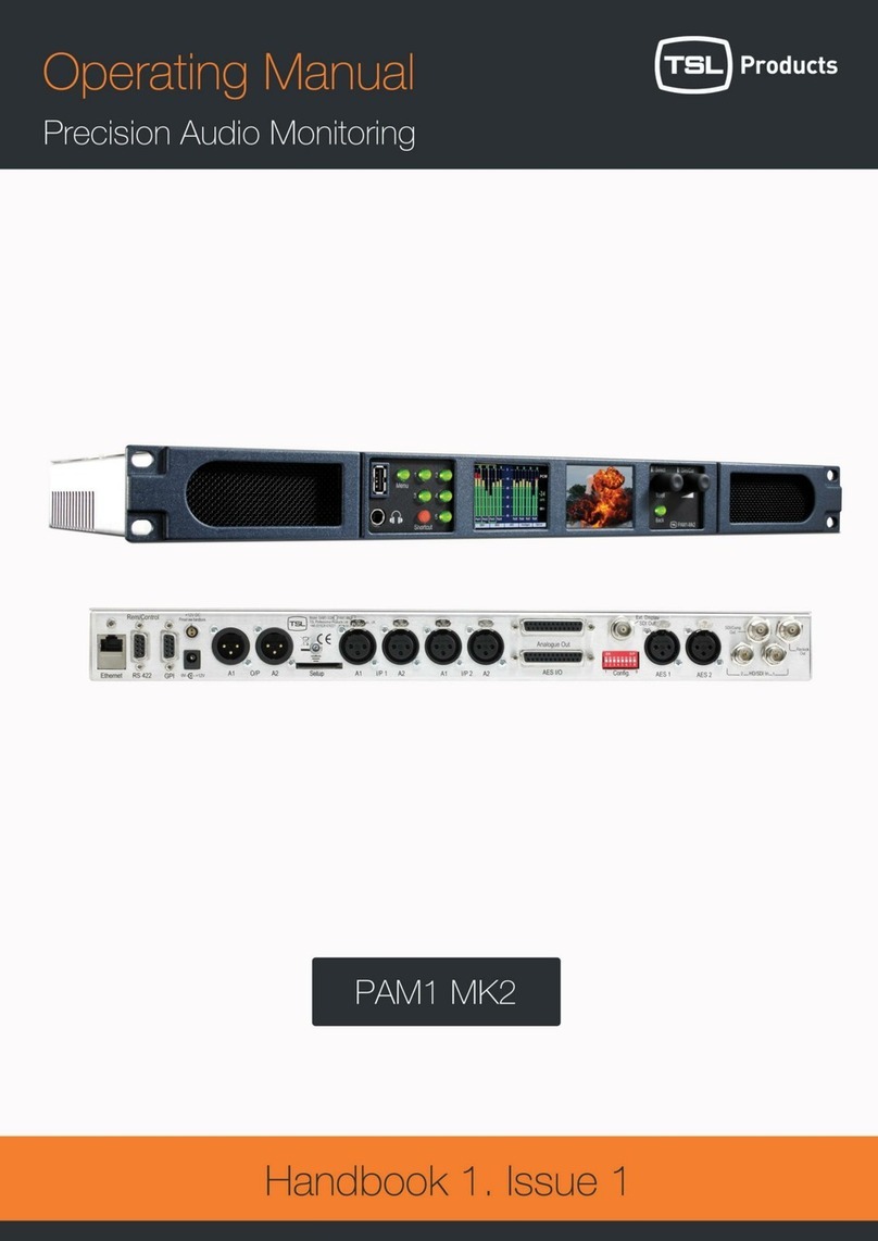 TSL PAM1 MK2 User manual